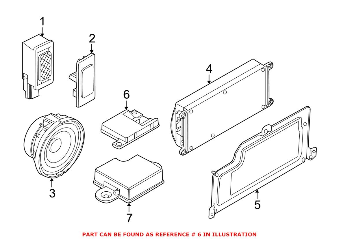 BMW Bluetooth Antenna 84506928461